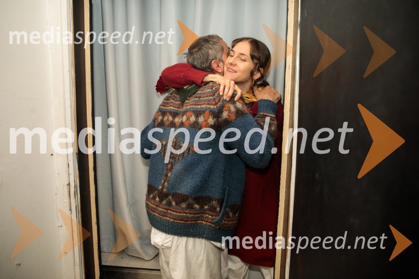  Ivan Peternelj, igralec;  Anja NovakKje mi živimo, premiera avtorske predstave, SMG Ljubljana