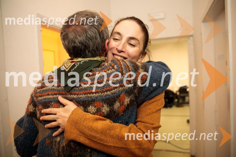  Ivan Peternelj, igralec;  Daša Doberšek, igralkaKje mi živimo, premiera avtorske predstave, SMG Ljubljana