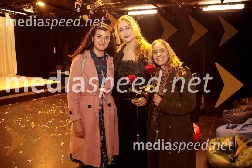  Nika  Dolgan, kustosinja;  Ela Božič, strokovna sodelavka za oblikovanje besedila;  Ula Talija Pollak, dramaturginjaKje mi živimo, premiera avtorske predstave, SMG Ljubljana