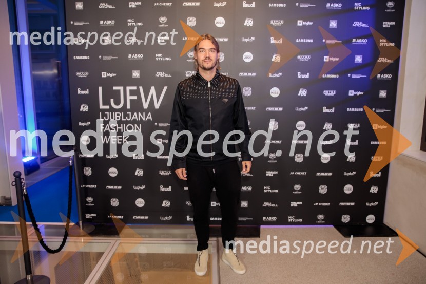  Rene  Krhin, nogometašLjubljana Fashion Week 2024, modne revije, drugi dan