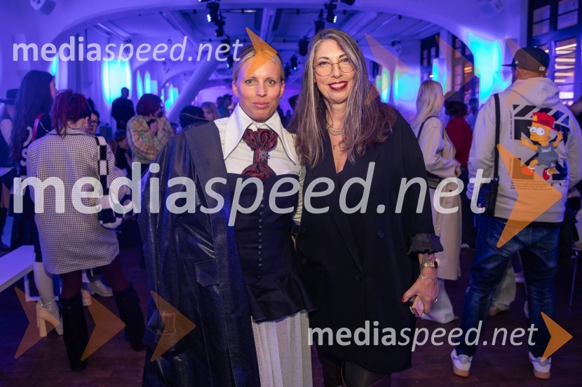  Manja Stević, voditeljica, Jutro na Planetu;  Melinda Rebrek, izvršna producentka LJFWLjubljana Fashion Week 2024, modne revije, drugi dan
