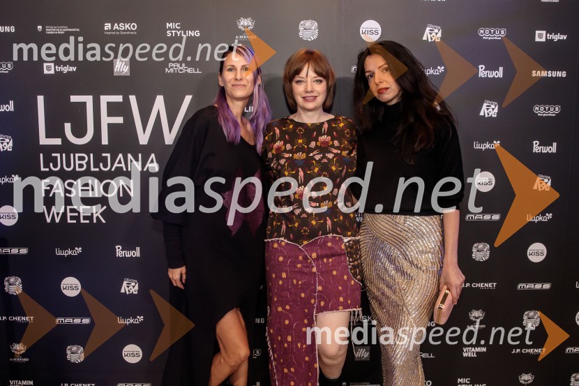  Katja Kozlevčar;  Maja Đuranović, modna oblikovalka;  Janja Videc, modna oblikovalkaLjubljana Fashion Week 2024, modne revije, drugi dan
