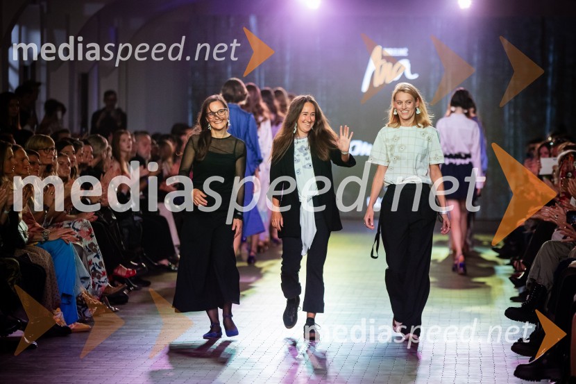  ... ;  Ana Jelinič, modna oblikovalka;  Katja Magister, umetnicaLjubljana Fashion Week 2024, modne revije, drugi dan