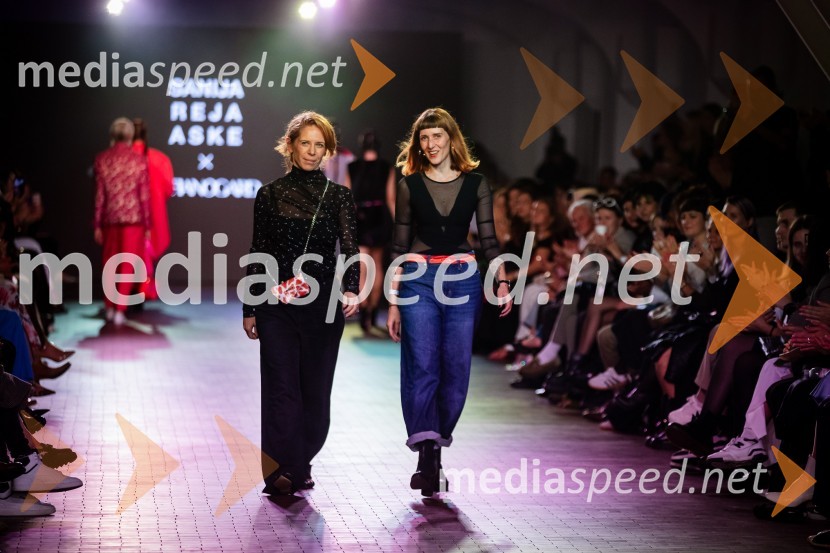  Mija Curk, modna oblikovalka, Sofia Nogard;  Sanija Reja Aske, modna oblikovalkaLjubljana Fashion Week 2024, modne revije, drugi dan