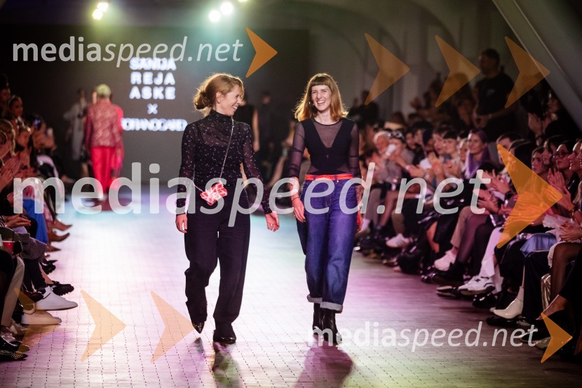  Mija Curk, modna oblikovalka, Sofia Nogard;  Sanija Reja Aske, modna oblikovalkaLjubljana Fashion Week 2024, modne revije, drugi dan