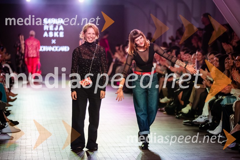  Mija Curk, modna oblikovalka, Sofia Nogard;  Sanija Reja Aske, modna oblikovalkaLjubljana Fashion Week 2024, modne revije, drugi dan