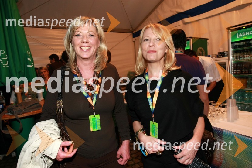 Tatjana Mileta, direktorica GIZ-a in mestna svetnica MOM-a ter Ines Šumak, Cekov nepremičnine17. Festival Lent 2009, otvoritveni vikend