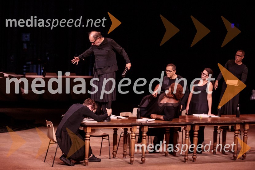  Denis Podalydès, igralecComedie-Francaise s predstavo Hekuba, ne Hekuba na odru Cankarjevega doma