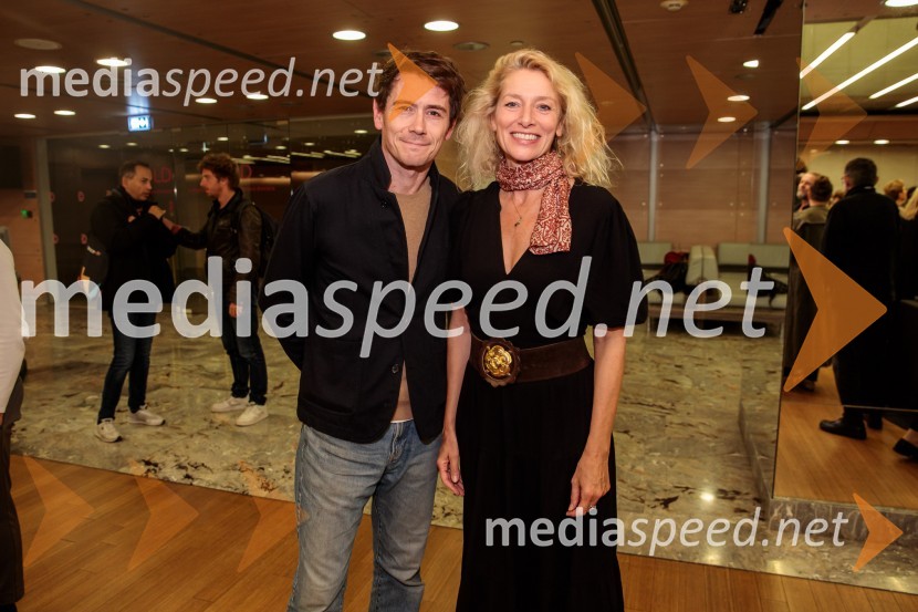  Loïc Corbery, igralec;  Elsa Lepoivre, igralkaComedie-Francaise s predstavo Hekuba, ne Hekuba na odru Cankarjevega doma