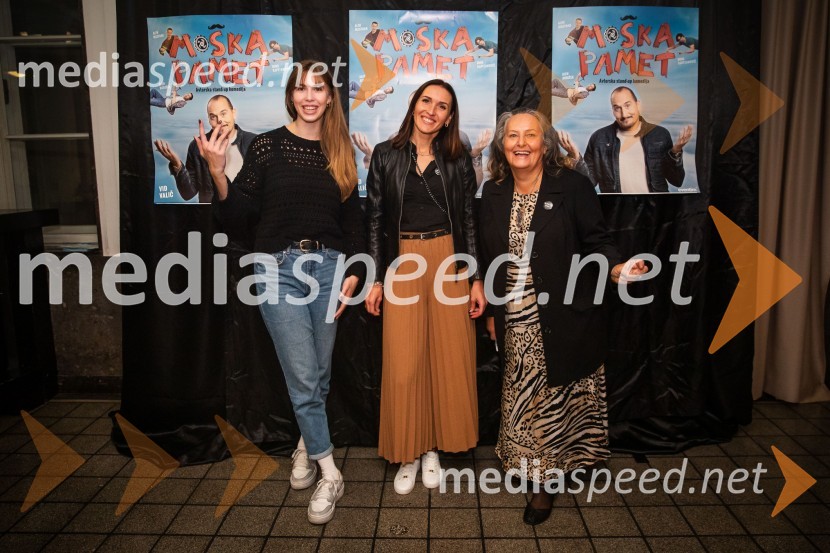  Kaja Perovic;  Andreja Tišlar;  Amanda MlakarVid Valič z novo avtorsko komedijo Moška pamet