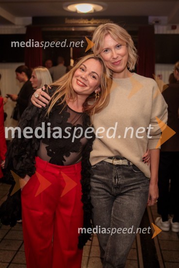  Jana Šušteršič, pevka, zmagovalka šova Slovenija ima talent 2014;  Alenka Birk, stilistkaVid Valič z novo avtorsko komedijo Moška pamet