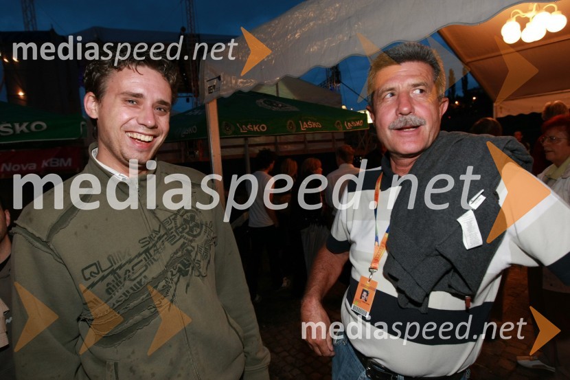 Gregor Lednik, služba za odnose z javnostmi Zavarovalnice Maribor  in Drago Cotar, predsednik uprave Zavarovalnice Maribor17. Festival Lent 2009, otvoritveni vikend