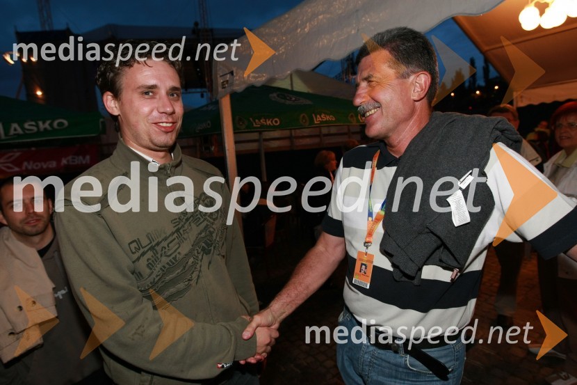 Gregor Lednik, služba za odnose z javnostmi Zavarovalnice Maribor  in Drago Cotar, predsednik uprave Zavarovalnice Maribor17. Festival Lent 2009, otvoritveni vikend