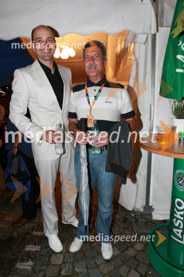 Matjaž Kovačič, predsednik uprave Nova KBM d.d. in Drago Cotar, predsednik uprave Zavarovalnice Maribor17. Festival Lent 2009, otvoritveni vikend