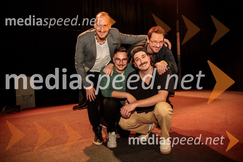  Vid  Valič, stand-up komik, voditelj;  Alen Mastnak, stand up komik;  Dino Kapetanovič, stand up komik;  Alen Borišek, stand up komikVid Valič z novo avtorsko komedijo Moška pamet