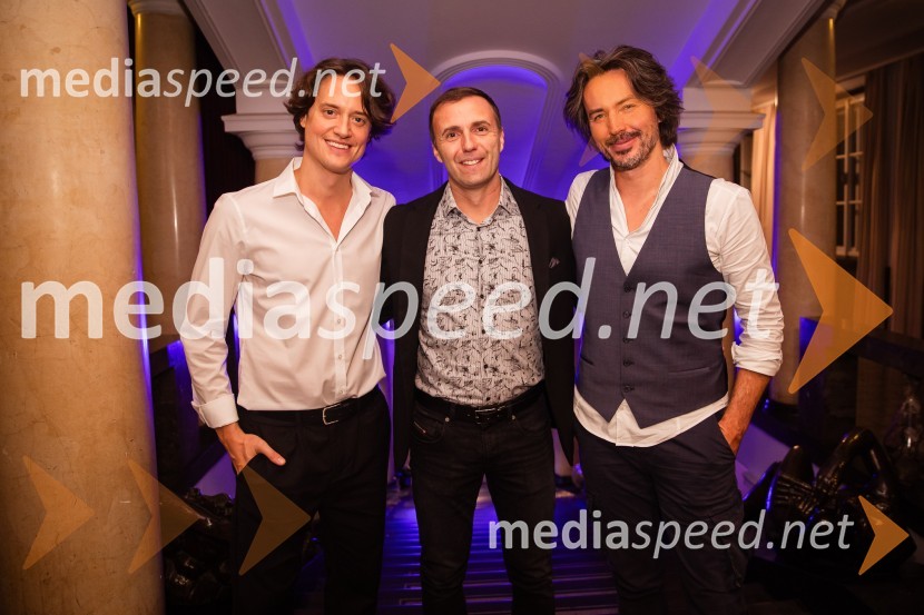  Domen Valič, igralec;  Ranko Babić, stand up komik;  Matej MijatovićVid Valič z novo avtorsko komedijo Moška pamet