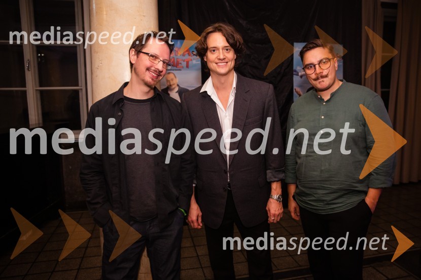  Alen Borišek, stand up komik;  Domen Valič, igralec;  Alen Mastnak, stand up komikVid Valič z novo avtorsko komedijo Moška pamet