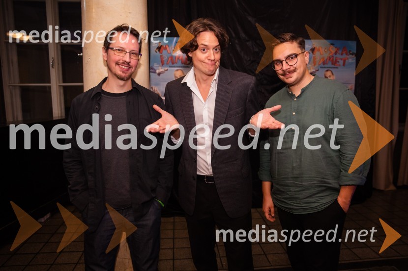  Alen Borišek, stand up komik;  Domen Valič, igralec;  Alen Mastnak, stand up komikVid Valič z novo avtorsko komedijo Moška pamet