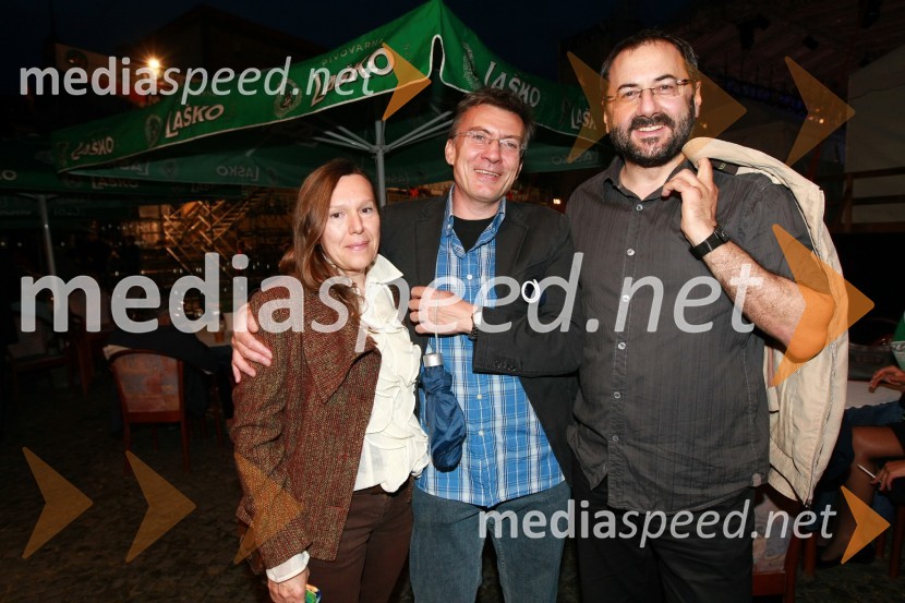 Prof. dr. Danijel Rebolj, Fakulteta za gradbeništvo in soproga Suzana ter dr. József Györkös, državni sekretar Ministrstva za visoko šolstvo, znanost in tehnologijo17. Festival Lent 2009, otvoritveni vikend