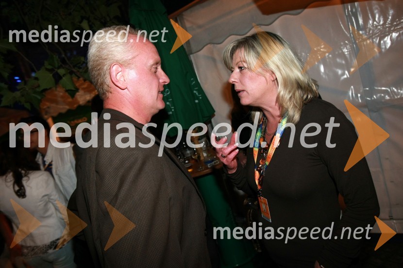 Danilo Burnač, direktor podjetja Mariborski Vodovod ter Tatjana Mileta, direktorica GIZ-a in mestna svetnica MOM-a17. Festival Lent 2009, otvoritveni vikend