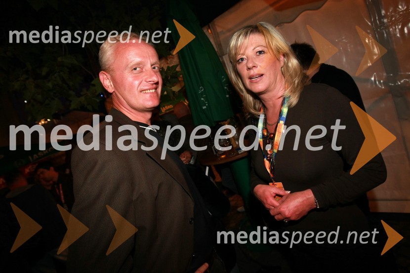 Danilo Burnač, direktor podjetja Mariborski Vodovod ter Tatjana Mileta, direktorica GIZ-a in mestna svetnica MOM-a17. Festival Lent 2009, otvoritveni vikend