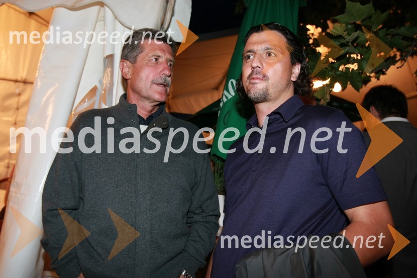 Drago Cotar, predsednik uprave Zavarovalnice Maribor in Zlatko Zahovič, športni direktor NK Maribor17. Festival Lent 2009, otvoritveni vikend