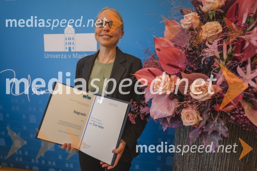  Eva Veler, biologinjaPodelitev Nagrade Univerze v Mariboru za pedagoško odličnost za študijsko leto 2023/2024
