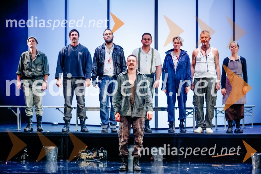  Aljoša Ternovšek, igralec;  Miha Rodman, igralec;  Nicola Ciaffoni, igralec;  Blaž Setnikar, igralec;  Primož Forte, igralec;  Tina Gunzek, igralka;  Borut  Veselko, igralec;  Nikla Petruška Panizon, igralkaPremiera Woyzeck v Prešernovem gledališču Kranj