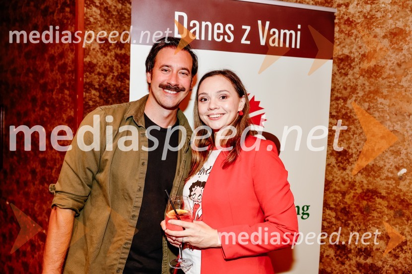  Miha Rodman, igralec;  Judita Polak, igralkaPremiera Woyzeck v Prešernovem gledališču Kranj