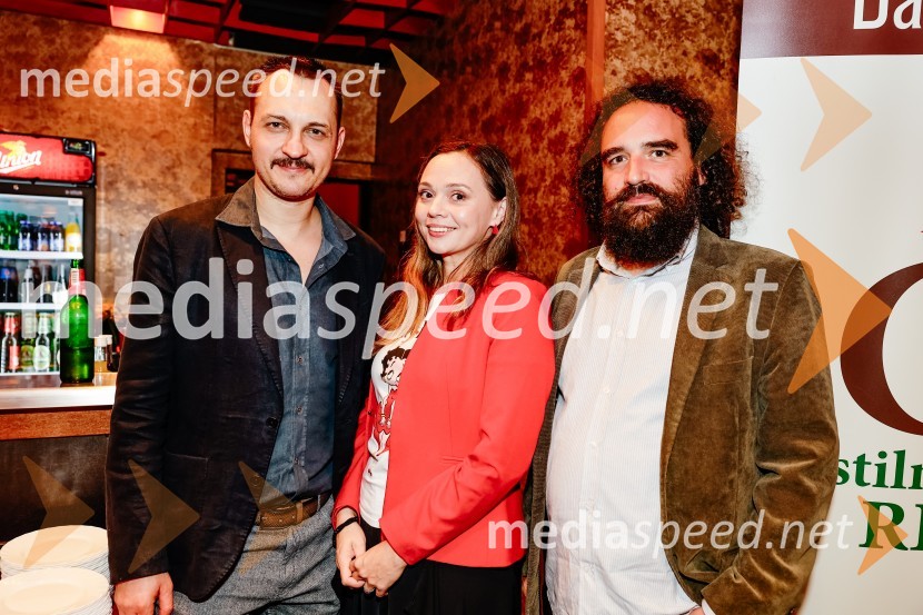  Blaž Setnikar, igralec;  Judita Polak, igralka;   Jure Novak, generalni direktor, Cankarjev domPremiera Woyzeck v Prešernovem gledališču Kranj