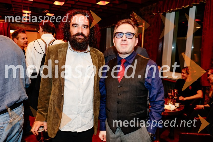   Jure Novak, generalni direktor, Cankarjev dom;  Igor Pison, režiserPremiera Woyzeck v Prešernovem gledališču Kranj