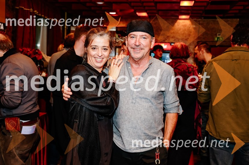  Nikla Petruška Panizon, igralka;  Ciril Roblek, inspicient PGKPremiera Woyzeck v Prešernovem gledališču Kranj