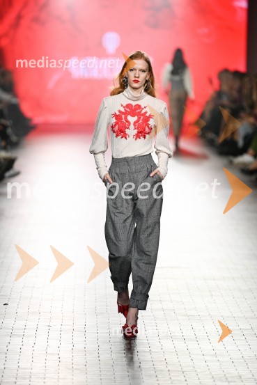  Pia Novak, manekenkaLjubljana Fashion Week 2024, modne revije, četrti dan