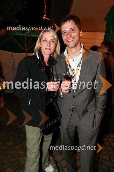 Branka Breznik, producentka RTS in Stipe Jerič, direktor produkcije in strateškega razvoja RTS17. Festival Lent 2009, otvoritveni vikend