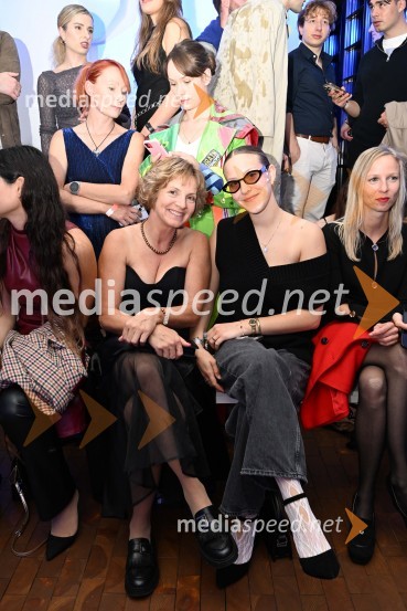  Gordana Čižmek, ortodontka in direktorica OrthoDentala;  Varja ČižmekLjubljana Fashion Week 2024, modne revije, četrti dan