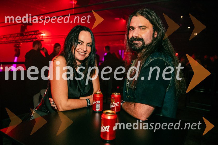  Oriana Girotto, voditeljica;  Dajnomir Gorjanec, Radio BOBRock Radio praznoval 10 let čistega rocka