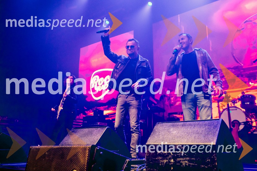 dr. Tone Kregar, zgodovinar, pevec Mi2, direktor Muzeja novejše zgodovine Celje;  Jernej Dirnbek - Dimek, skupina MI2Rock Radio praznoval 10 let čistega rocka