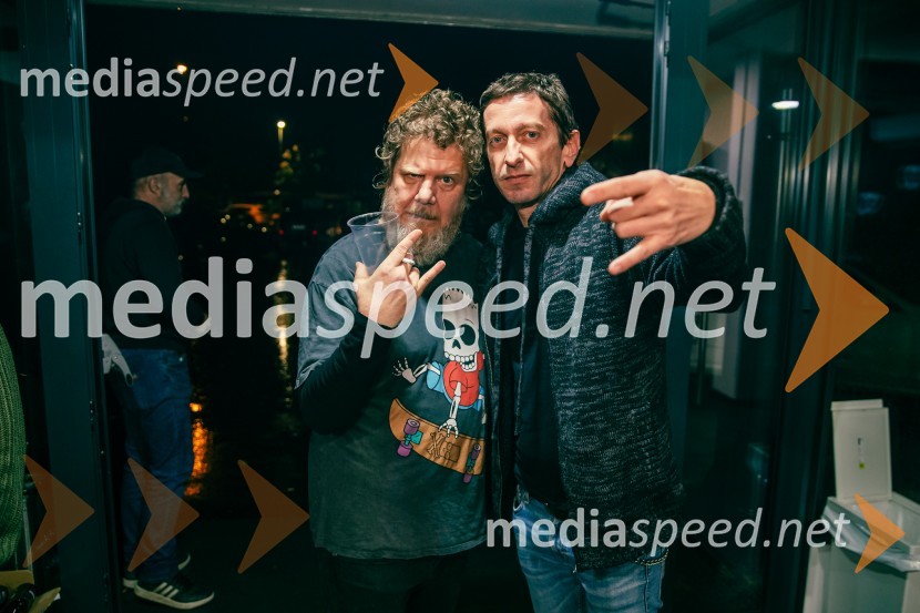  Tomislav  Jovanović - Tokac, pevec skupine Dan D;  Borut Marolt, pevec, skupina NietRock Radio praznoval 10 let čistega rocka