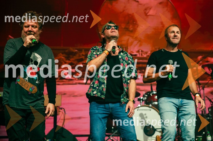  Tomislav  Jovanović - Tokac, pevec skupine Dan D;  Grega Skočir, pevec, Big Foot Mama;  Jernej Dirnbek - Dimek, skupina MI2Rock Radio praznoval 10 let čistega rocka