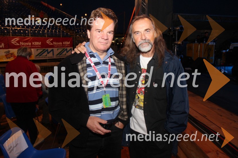 Mišo Hölbl, direktor in lastnik Radia City ter Dragan Bulič, glasbeni urednik Radia Slovenija17. Festival Lent 2009, otvoritveni vikend