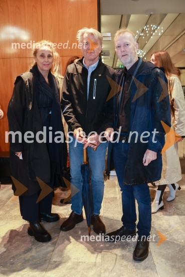  Lučka Počkaj, igralka;  Branko Završan, igralec;  Matjaž Javšnik, igralecPremiera drame Radost na velikem odru MGL