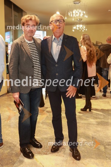  Marko Crnkovič, kolumnist, urednik portala Fokus Pokus;  Branko PavlinPremiera drame Radost na velikem odru MGL