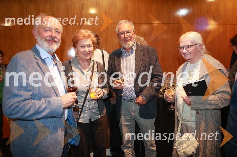  ... ;  ... ;  Aleš Jan, radijski producent;  Barbara BercePremiera drame Radost na velikem odru MGL