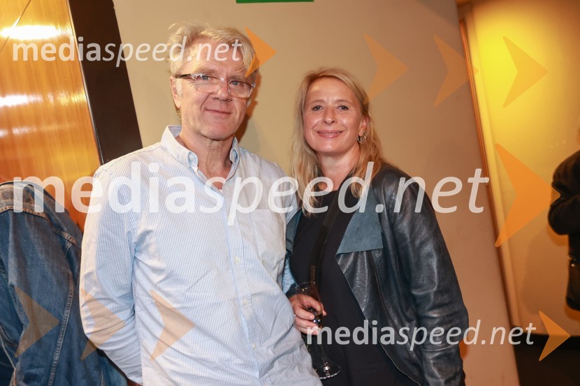  Branko Završan, igralec;  Tatjana Doma, dramaturginja SLG CeljePremiera drame Radost na velikem odru MGL