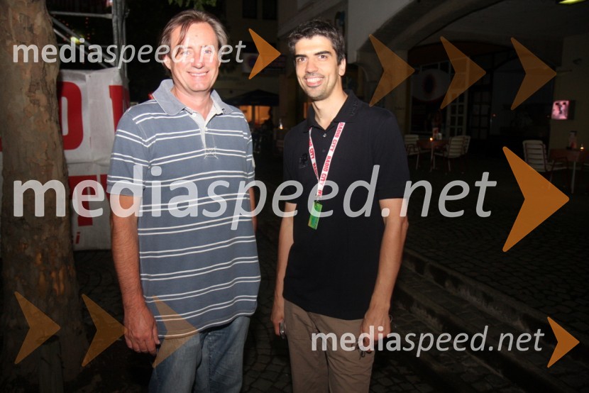 Vladimir Rukavina Gogo, direktor Narodnega doma Maribor in direktor Festivala Lent ter Bor Greiner, odgovorni urednik Radia City17. Festival Lent 2009, otvoritveni vikend