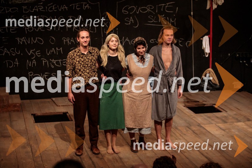  Jure Šimonka, igralec;  Alja Krhin, igralka;  Neža Dvorščak, igralka;  Marko Rafolt, igralecBalada o trobenti in oblaku, premiera v Mini teatru