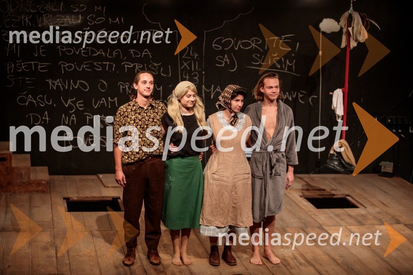  Jure Šimonka, igralec;  Alja Krhin, igralka;  Neža Dvorščak, igralka;  Marko Rafolt, igralecBalada o trobenti in oblaku, premiera v Mini teatru