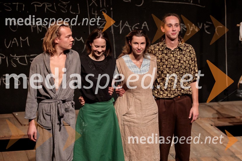  Marko Rafolt, igralec;  Alja Krhin, igralka;  Neža Dvorščak, igralka;  Jure Šimonka, igralecBalada o trobenti in oblaku, premiera v Mini teatru