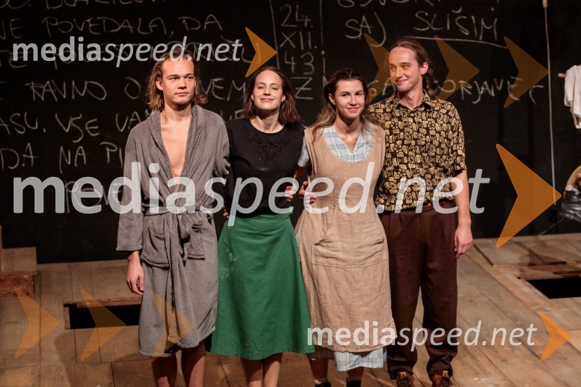  Marko Rafolt, igralec;  Alja Krhin, igralka;  Neža Dvorščak, igralka;  Jure Šimonka, igralecBalada o trobenti in oblaku, premiera v Mini teatru