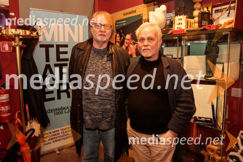  Vinko Möderndorfer, pisatelj, pesnik, režiser, dramatik;  Niko Goršič, dramaturg in gledališki kritikBalada o trobenti in oblaku, premiera v Mini teatru